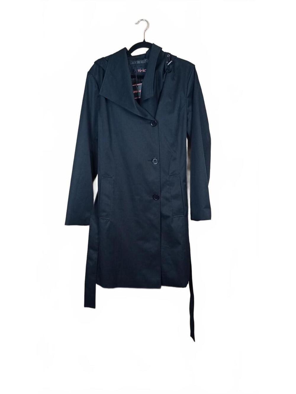 kimi + kai Women's Adel Water-Resistant Hooded Trench Coat L